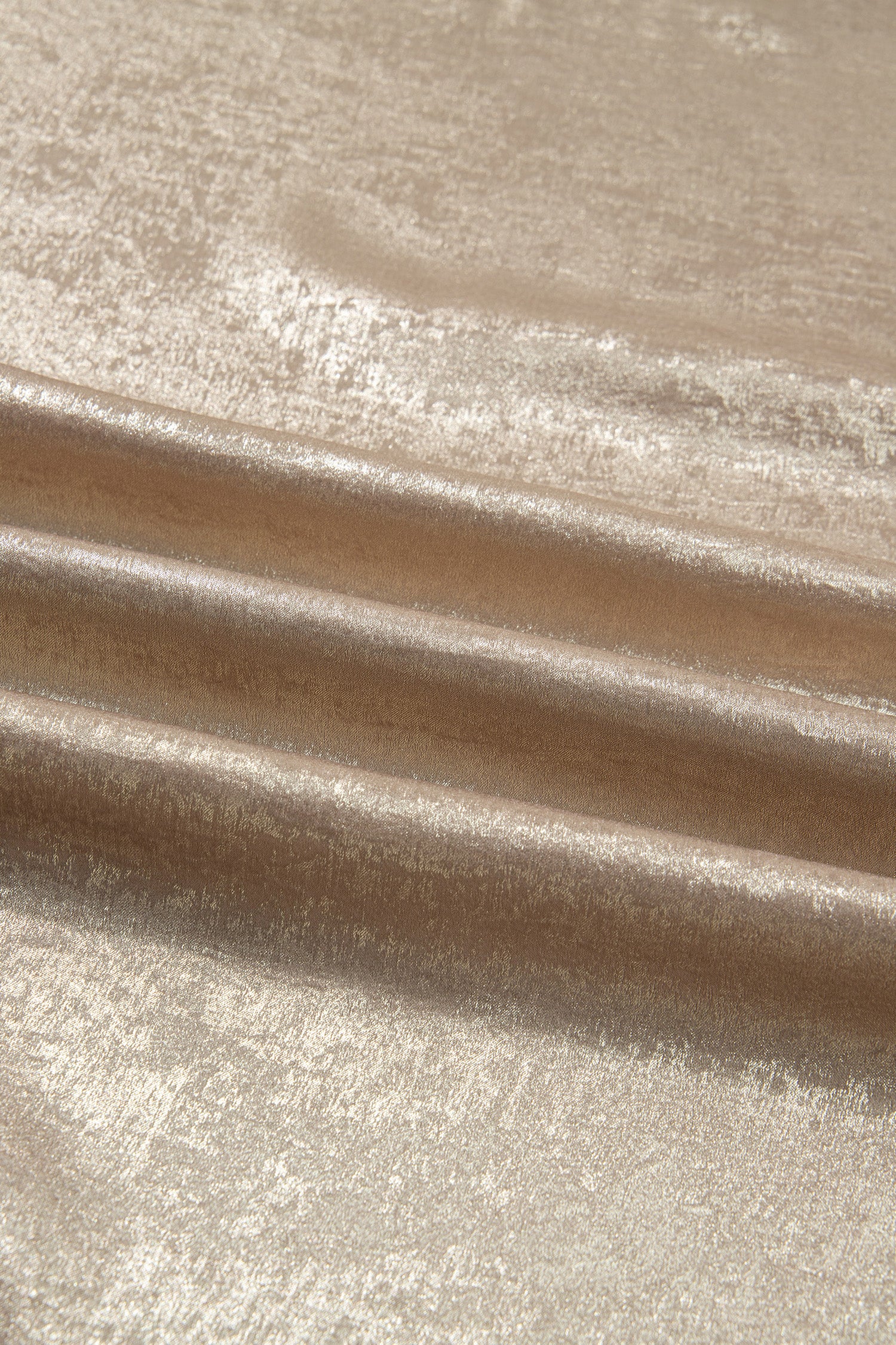 Apricot Plus Size Metallic Long Flounce Sleeve Blouse